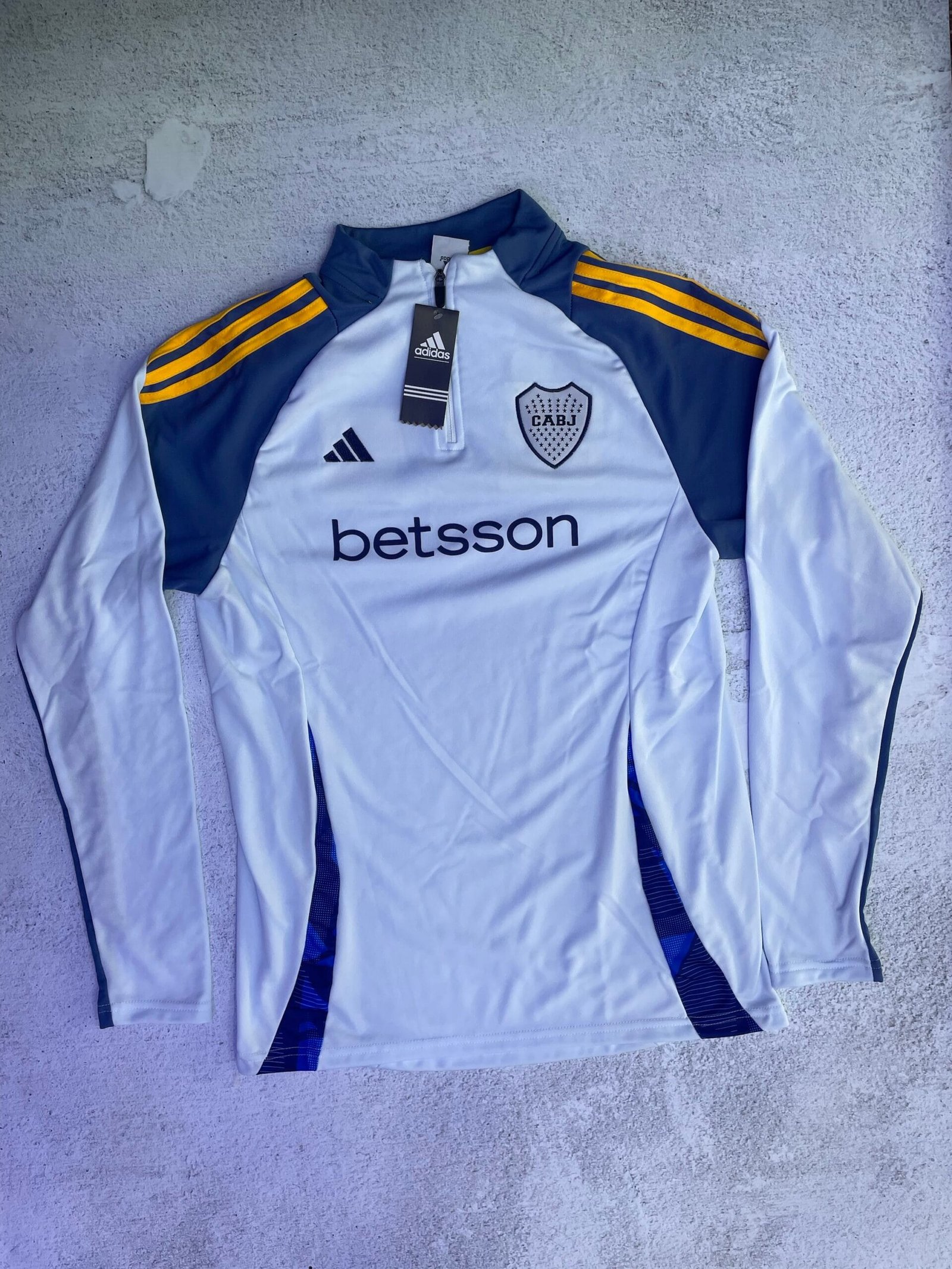BUZO BOCA JUNIORS 2025 PREMIUM (BLANCO)
