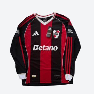 camiseta alternativa river plate manga larga