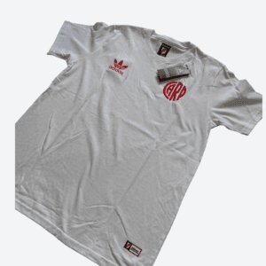 remera river plate retro blanca